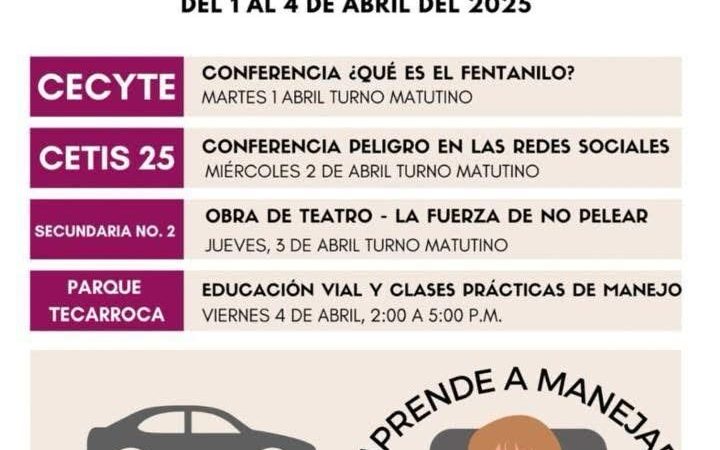 IMJUVET impulsa la seguridad y prevención con la “Jornada Juventud al 100”