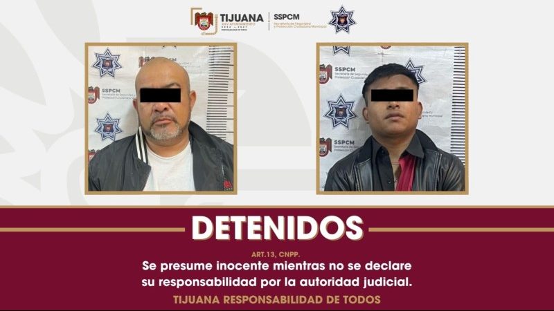 Capturan agentes municipales a dos personas por intento de homicidio