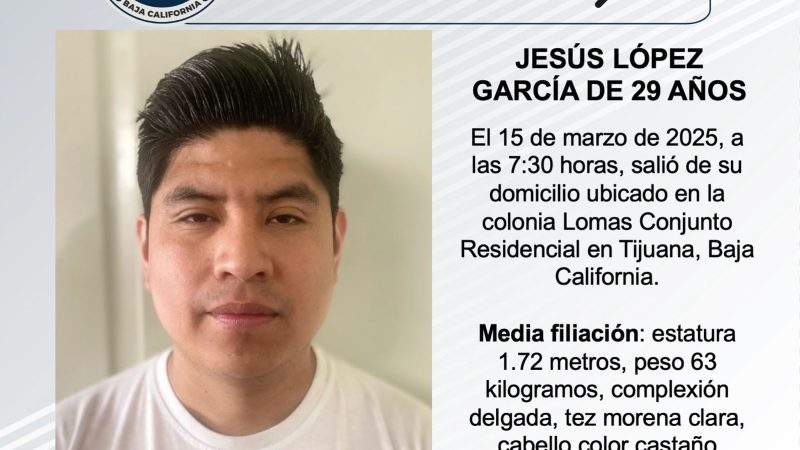 Pesquisa de Jesús López García de 29 años de edad