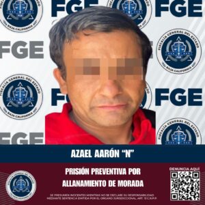 Fijan prisión preventiva para un masculino por allanamiento de morada