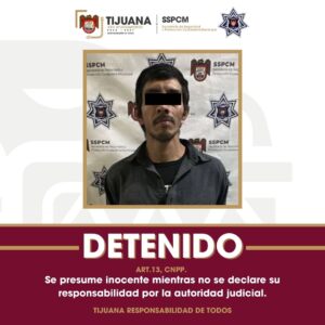 Asegura Policía Municipal a sujeto tras agredir a su familia