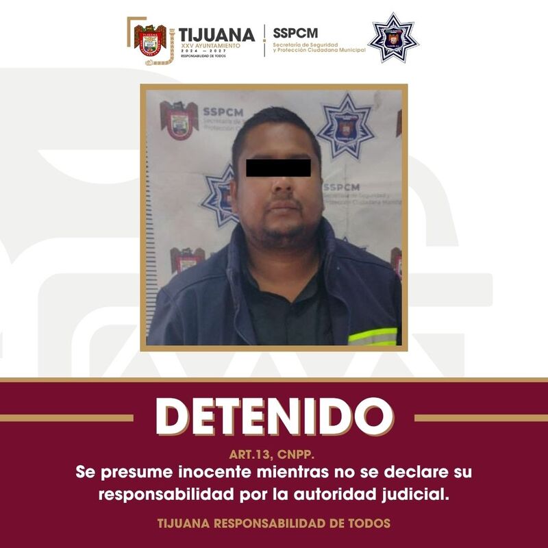 Detiene Policía Municipal a hombre por violencia familiar en la zona Camino Verde