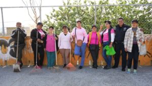 Suman esfuerzos autoridades de seguridad y la ciudadanía para rehabilitar parque en la colonia Mariano Matamoros