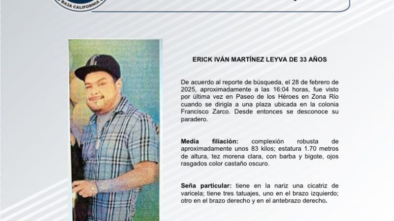 Pesquisa de Erick Iván Martínez Leyva de 33 años