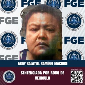 FGE obtiene sentencia de 4 años de prisión por robo de vehículo en Tijuana