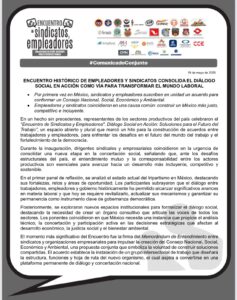 Encuentro histórico de empleadores y sindicatos consolida el diálogo social en acción como vía para transformar el mundo laboral