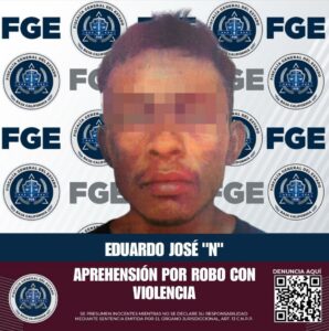 La FGE logra la detención de individuo por robo con violencia