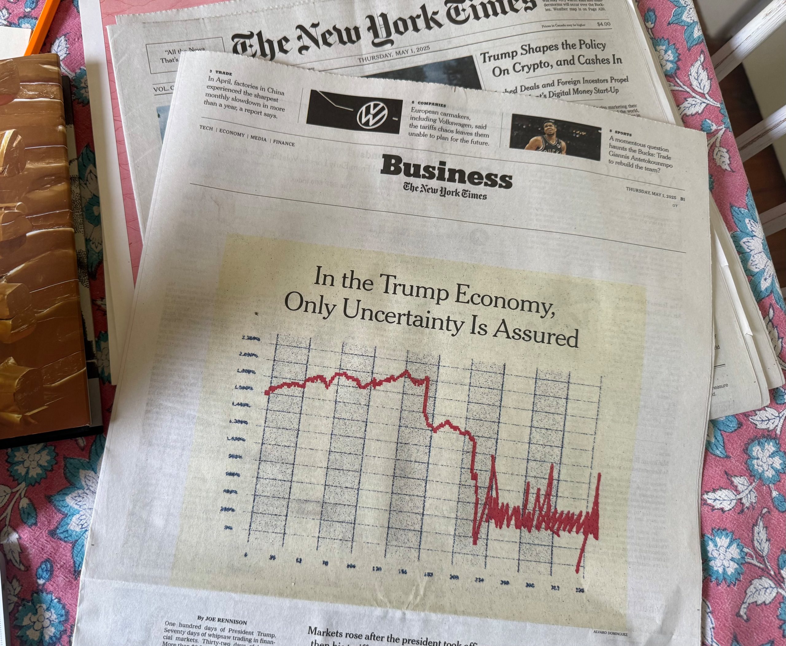 Trump sufre para defender su economía: “Tal vez los niños tendrán dos muñecas y no 30”