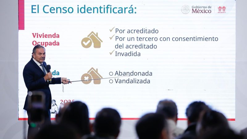 Censo de Vivienda realizado por INFONAVIT y Secretaría del Bienestar permitirá dar soluciones a las familias