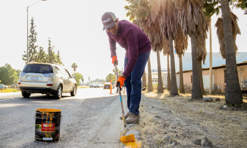 Gobierno de Tecate trabaja por una ciudad más limpia y al 100