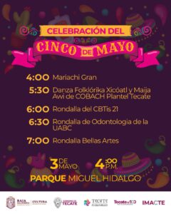 Tecate celebrará el «Cinco de Mayo» con música, danza y cultura