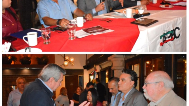 Comparte Ruiz Uribe puntos de vista con agrupación política de BC sobre las acciones de gobierno de México
