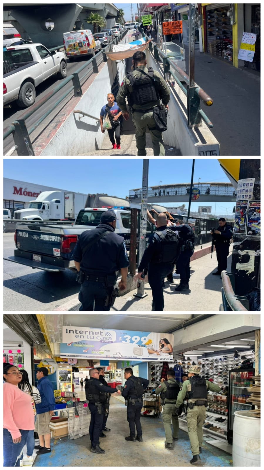 Implementa Policía Municipal operativo preventivo en la Zona de la 5 y 10