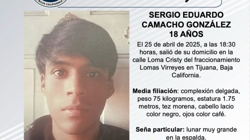 Pesquisa de Sergio Eduardo Camacho González de 18 años de edad