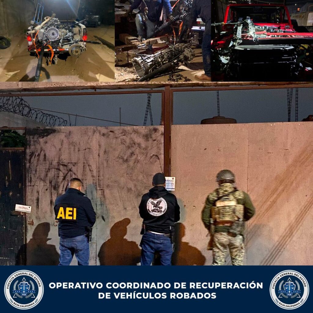 Coordinación Interinstitucional permite la recuperación de vehículos robados