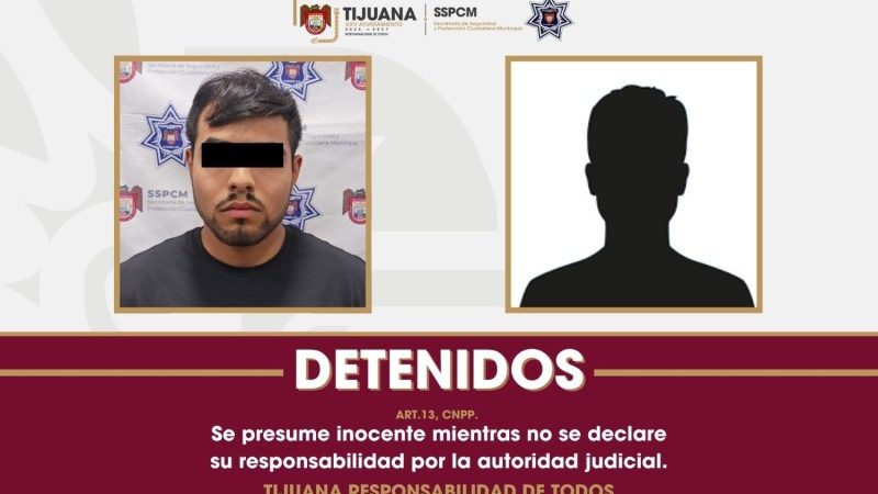 Captura Policía de Tijuana a presuntos responsables de riña en Cañadas del Florido