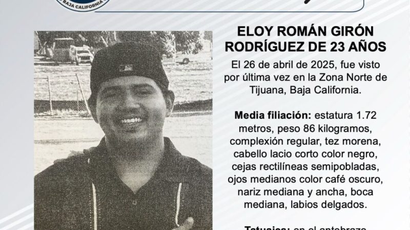 Pesquisa de Eloy Román Girón Rodríguez de 23 años de edad