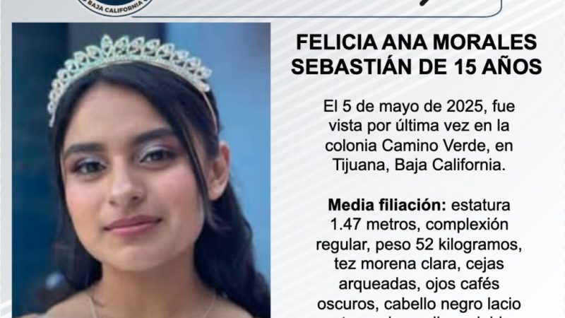 Pesquisa de Felicia Ana Morales Sebastián de 15 años de edad
