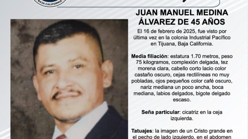 Pesquisa de Juan Manuel Medina Álvarez de 45 años de edad