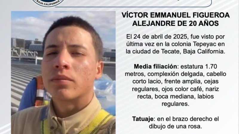 Pesquisa de Víctor Emmanuel Figueroa Alejandre de 20 años de edad