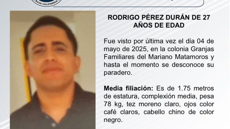 Pesquisa de Rodrigo Pérez Durán de 27 años de edad