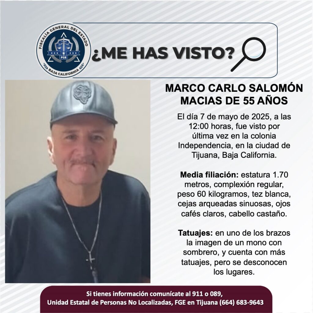 Pesquisa de Marco Carlo Salomón Macias de 55 años de edad