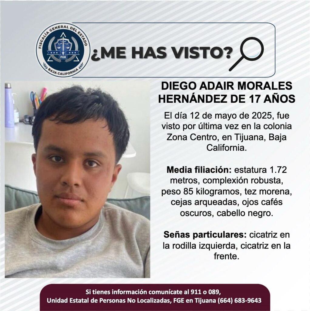 Pesquisa de Diego Adair Morales Hernández de 17 años de edad