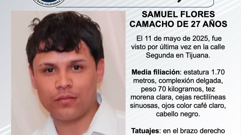 Pesquisa de Samuel Flores Camacho de 27 años de edad