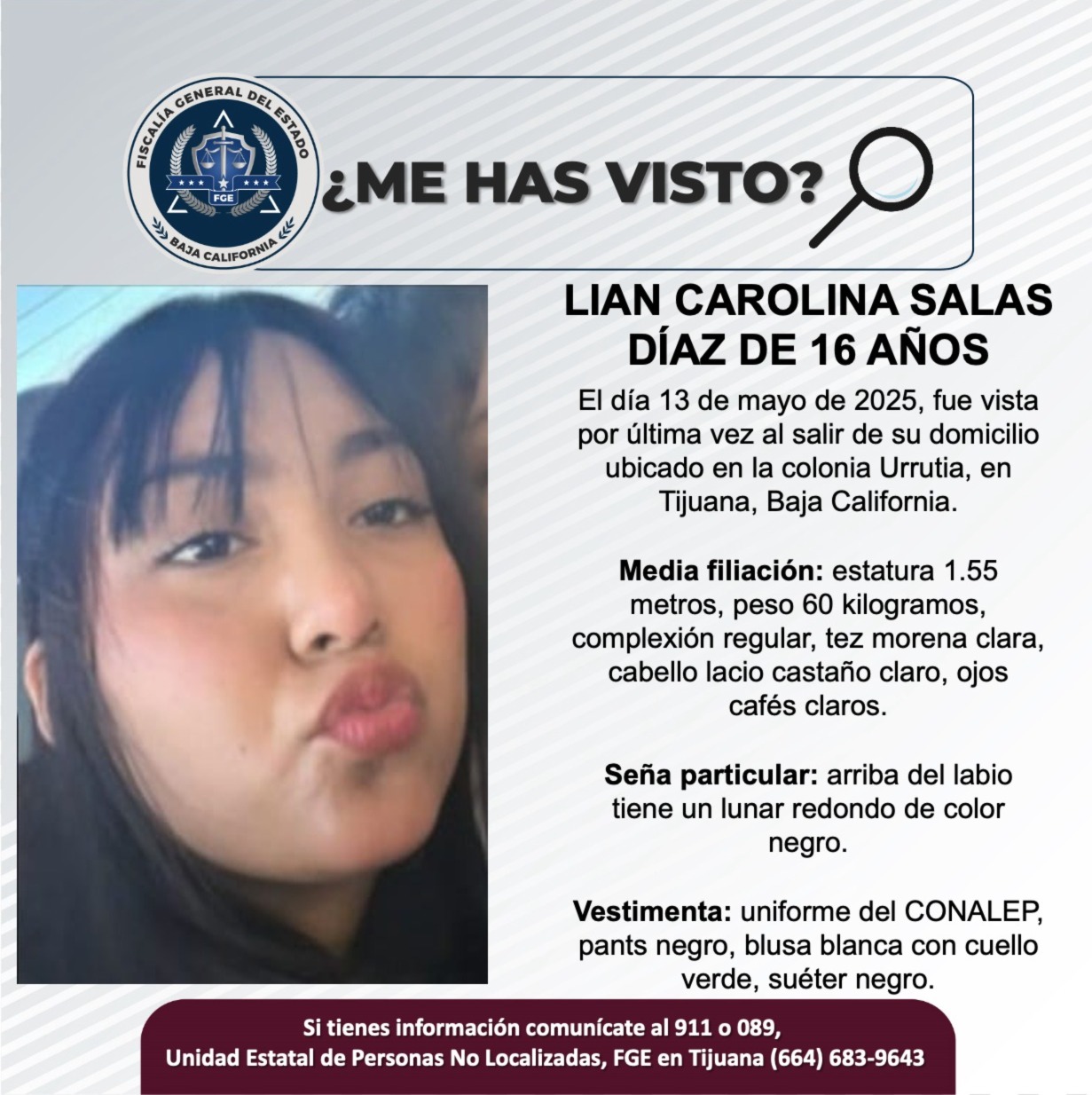 Pesquisa de Lian Carolina Salas Díaz de 16 años de edad