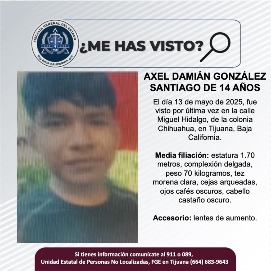 Pesquisa de Axel Damián González Santiago de 14 años de edad