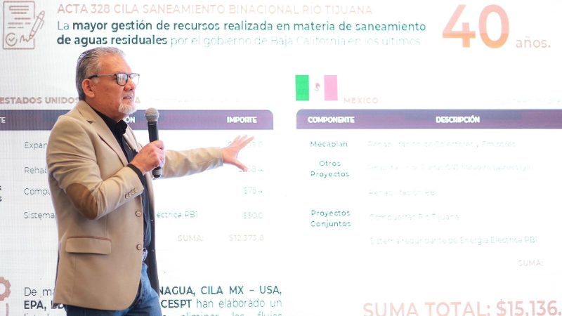 Gobernadora Marina del Pilar anuncia inversión binacional de más de 15 mil MDP para garantizar el agua y su saneamiento en Baja California