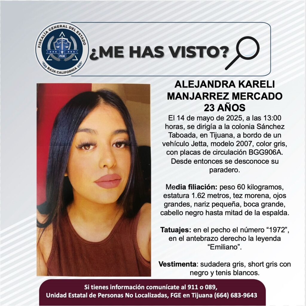 Pesquisa de Alejandra Kareli Manjarrez Mercado de 23 años de edad