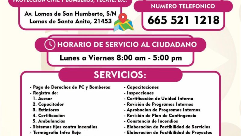 Se reubican oficinas administrativas de Protección Civil y Bomberos