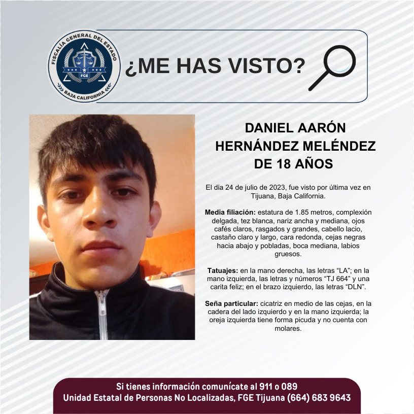 Pesquisa de Daniel Aarón Hernández Meléndez de 18 años de edad