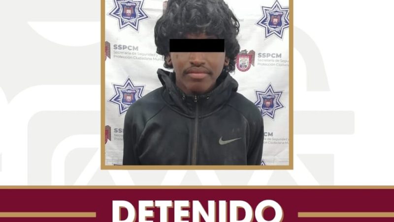 Arresta Policía Municipal a agresor de policías