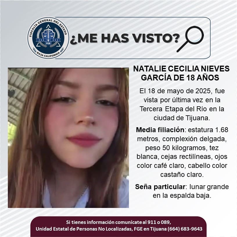 Pesquisa de Natalie Cecilia Nieves García de 18 años de edad