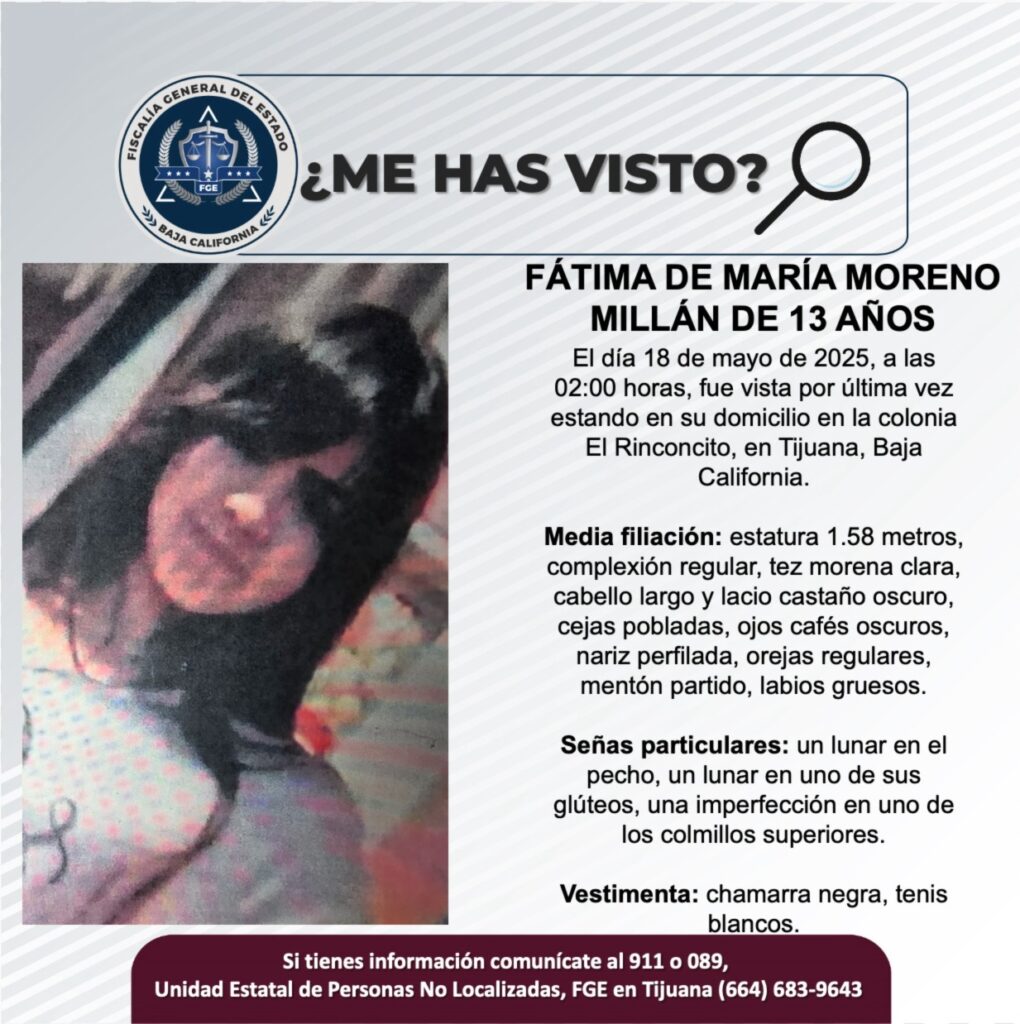 Pesquisa de Fátima De María Moreno Millán de 13 años de edad