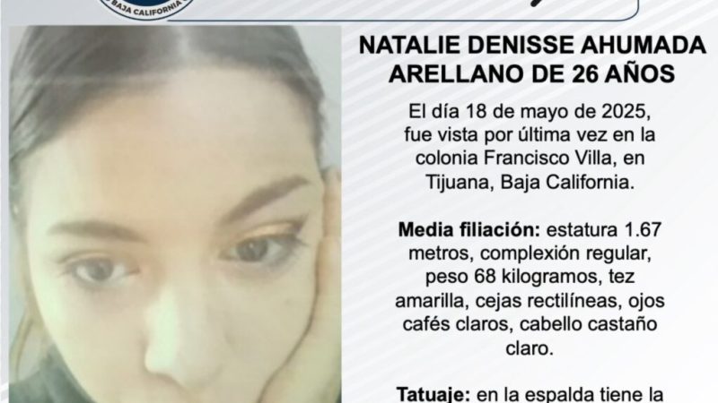 Pesquisa de Natalie Denisse Ahumada Arellano de 26 años de edad