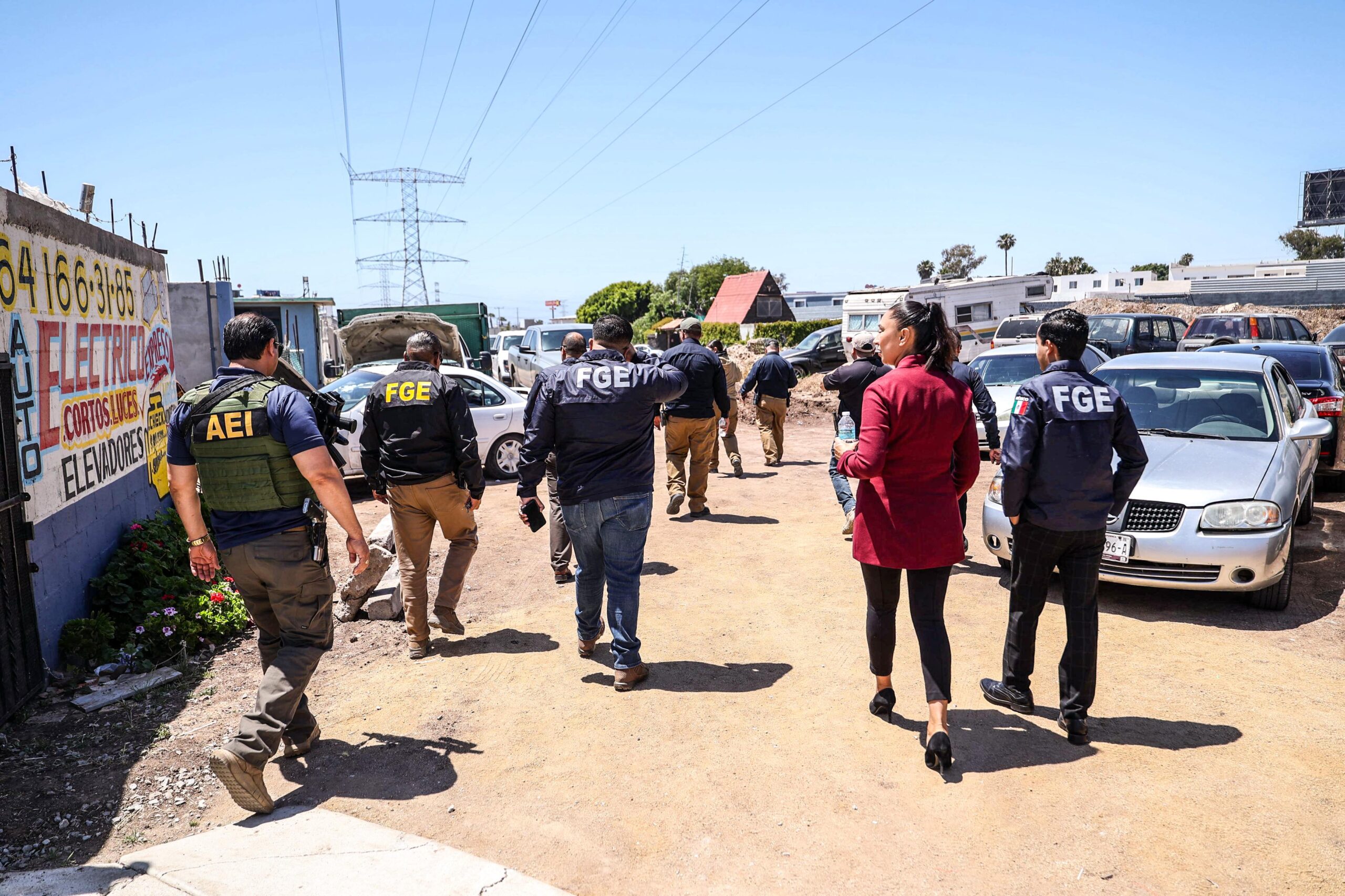 Fiscalía de Rosarito realiza operativo contra robo de vehículos