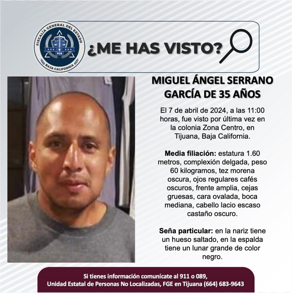 Pesquisa de Miguel Ángel Serrano García de 35 años de edad