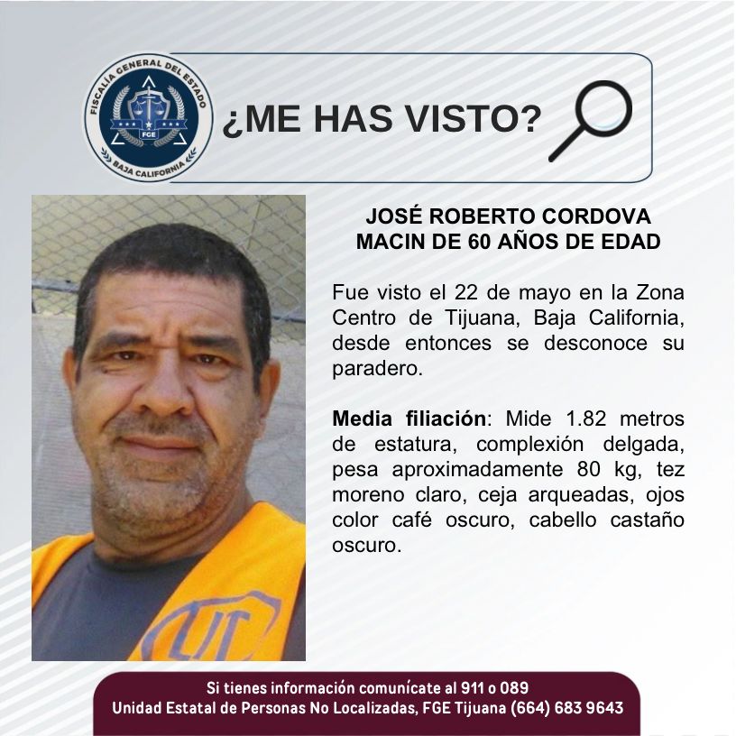 Pesquisa de José Roberto Córdova Macin de 60 años de edad