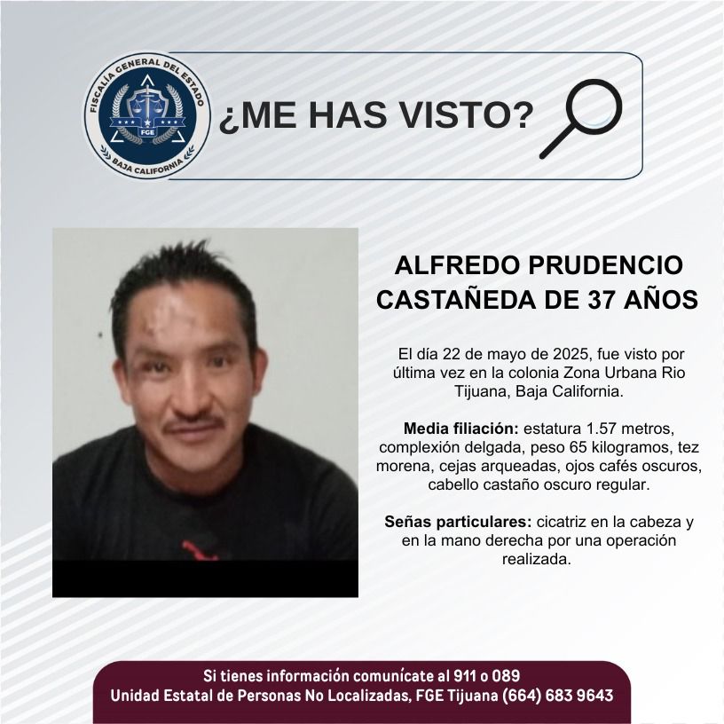 Pesquisa de Alfredo Prudencio Castañeda de 37 años de edad
