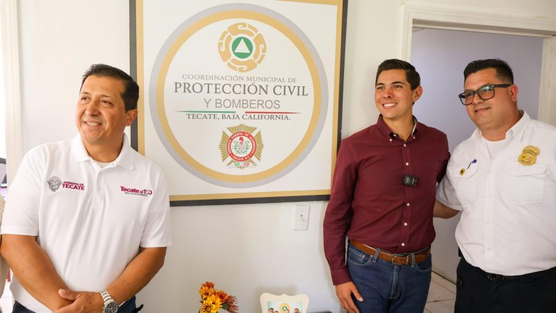 Gobierno de Tecate inaugura nuevas oficinas de Protección Civil y Bomberos en Santa Anita