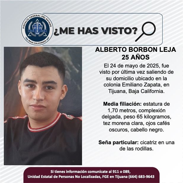Pesquisa de Alberto Borbon Leja de 25 años de edad
