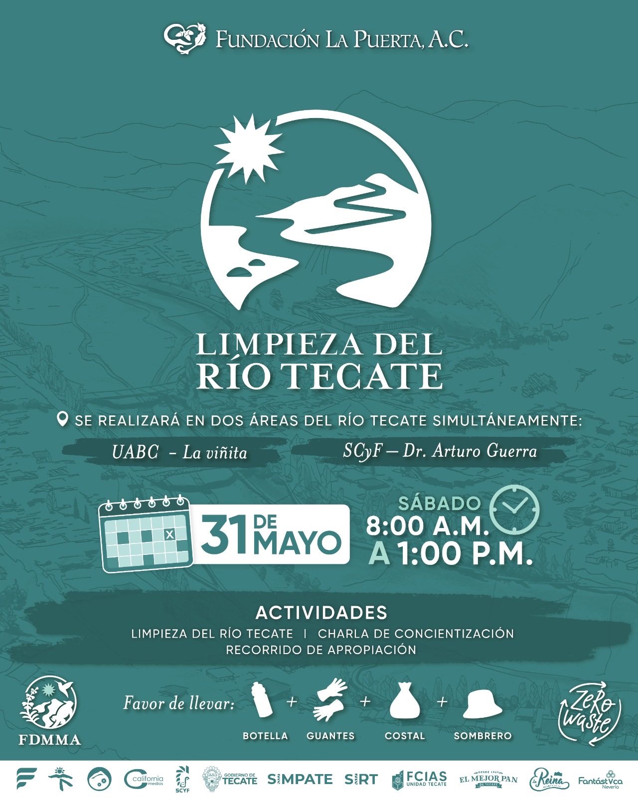 Invitan a actividades ambientales y comunitarias de Fundación La Puerta