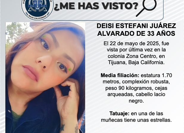 Pesquisa de Deisi Estefani Juárez Alvarado de 33 años de edad