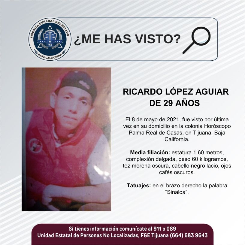 Pesquisa de Ricardo López Aguiar de 29 años de edad