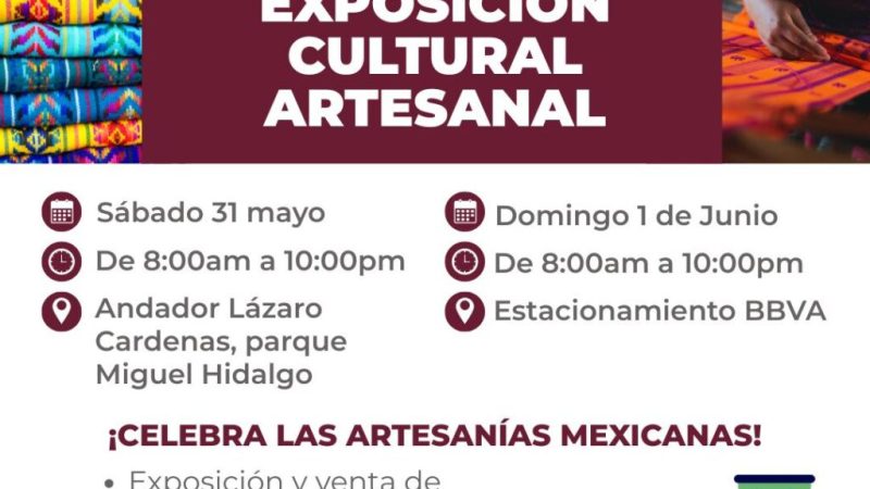 Invita Gobierno de Tecate a Expo Cultural Artesanal