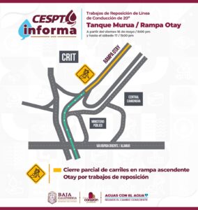 CESPT realizará trabajos de rehabilitación en la línea de conducción del Tanque Murua