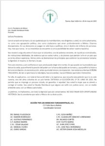 Piden a Claudia Sheinbaum detener la elección del 1º de junio; “Señora Presidenta, aún estamos a tiempo de salvar a México”